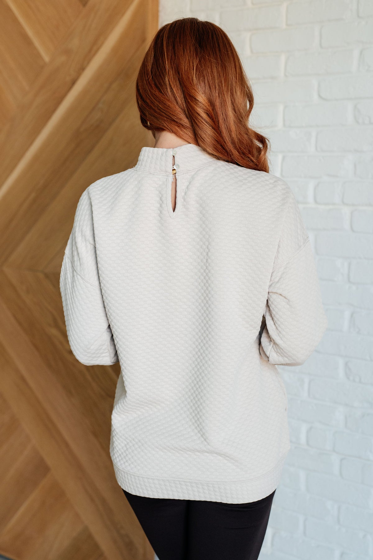 Don't Change Anything Mock Neck Pullover - Charming Charlie