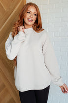 Don't Change Anything Mock Neck Pullover - Charming Charlie