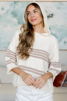 Don't Forget the Cold Foam Striped Hoodie - Charming Charlie