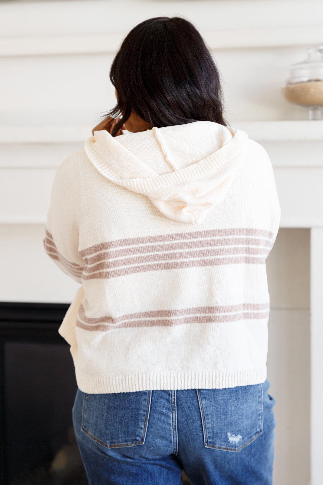 Don't Forget the Cold Foam Striped Hoodie - Charming Charlie