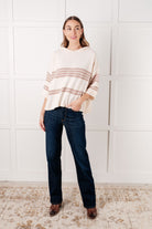 Don't Forget the Cold Foam Striped Hoodie - Charming Charlie