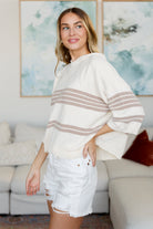 Don't Forget the Cold Foam Striped Hoodie - Charming Charlie