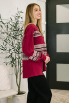 Don't Let Me Miss It Color Block Detail Top - Charming Charlie