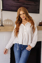 Don't Waffle About Waffle Knit Hoodie - Charming Charlie