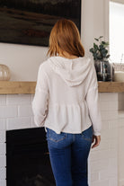 Don't Waffle About Waffle Knit Hoodie - Charming Charlie