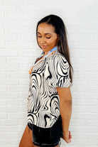 Don't Want to Wait Zebra Print Top - Charming Charlie