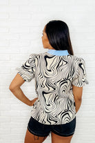 Don't Want to Wait Zebra Print Top - Charming Charlie