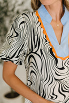 Don't Want to Wait Zebra Print Top - Charming Charlie