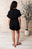 Don't Worry 'Bout a Thing V-Neck Romper - Charming Charlie