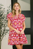 Don't You Go Away Balloon Sleeve Dress - Charming Charlie