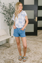 Down Right Delicate V-Neck Floral Top - Charming Charlie