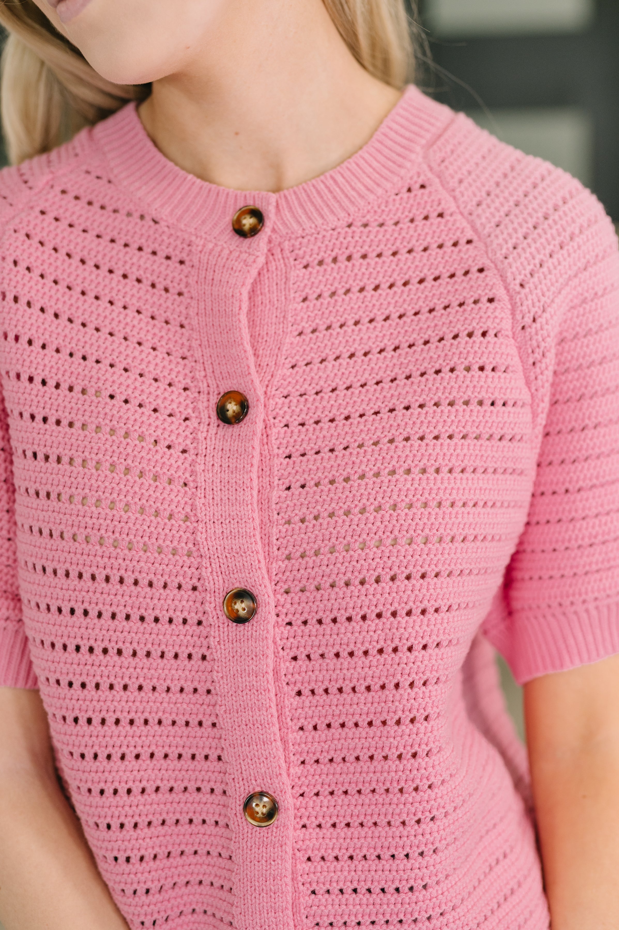 Dreaming All Day Sweater Knit Button Down - Charming Charlie