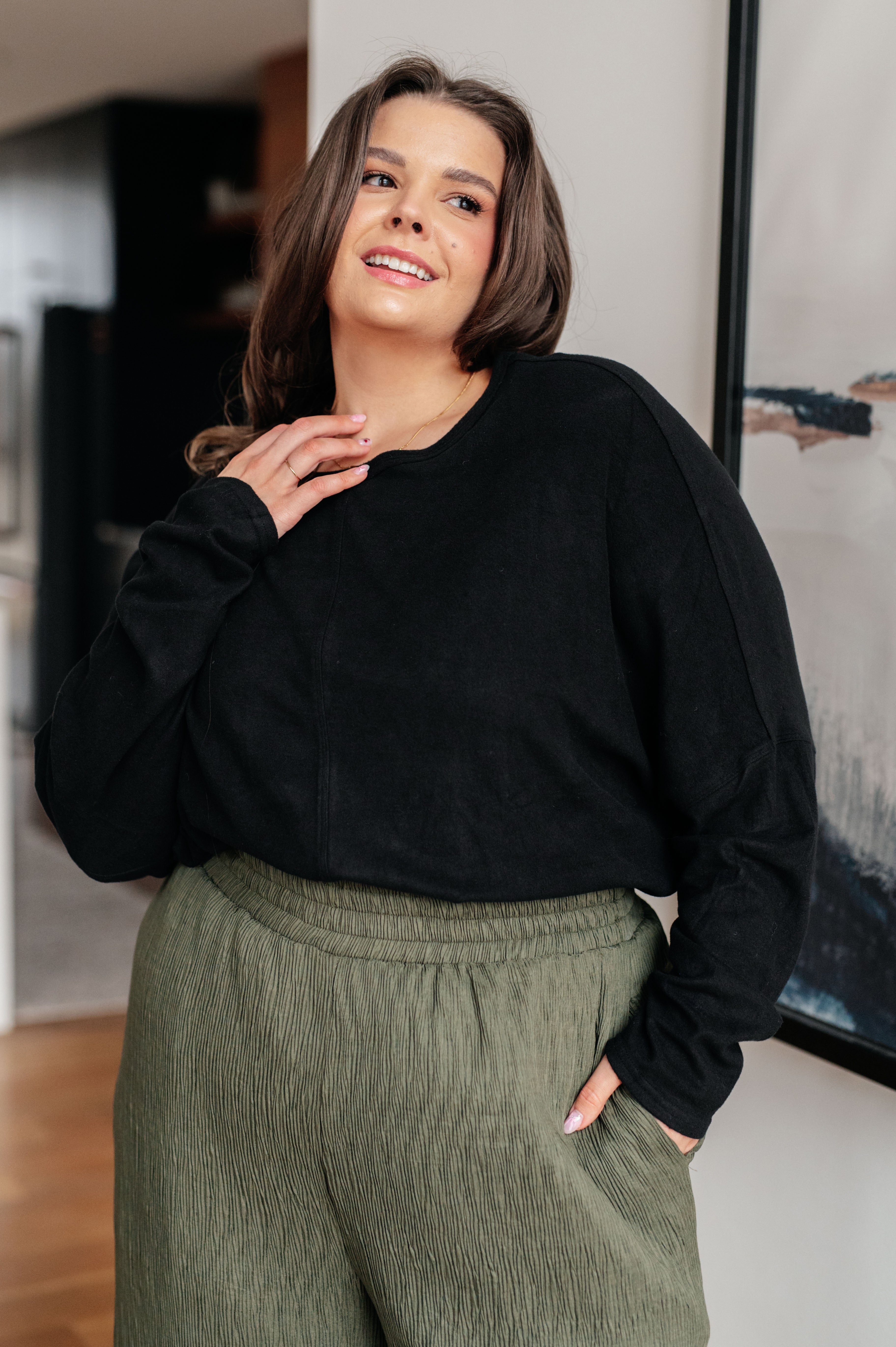 Drive Downtown Dolman Sleeve Top - Charming Charlie
