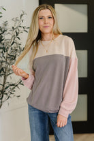 Dual Tones Cable Ribbed Knit Sweater - Charming Charlie