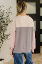 Dual Tones Cable Ribbed Knit Sweater - Charming Charlie
