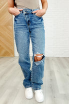 Dylan High Rise Rigid Magic Criss-Cross Waistband Straight Jeans - Charming Charlie