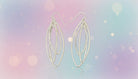 Silver Oval Shaped Interlocking Hoop Dangle Earrings - Charming Charlie