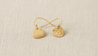 Gold Hammered Tear Drop Earring - Charming Charlie