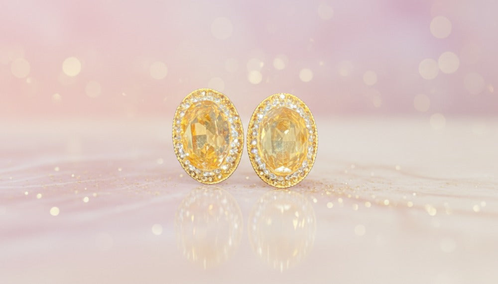 Mystic Gold Studs Earrings - Charming Charlie