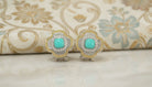 Turquoise Royale Clover Earrings - Charming Charlie