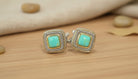 Classic Turquoise Box Stud Earrings - Charming Charlie