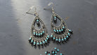 Noir Beaded Teardrop Earrings - Charming Charlie
