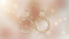 Glitter Hoop Drops Earrings - Charming Charlie