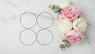Silver Dangle Hoops Earrings - Charming Charlie
