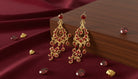 Imperial Ruby Chandelier Earrings - Charming Charlie