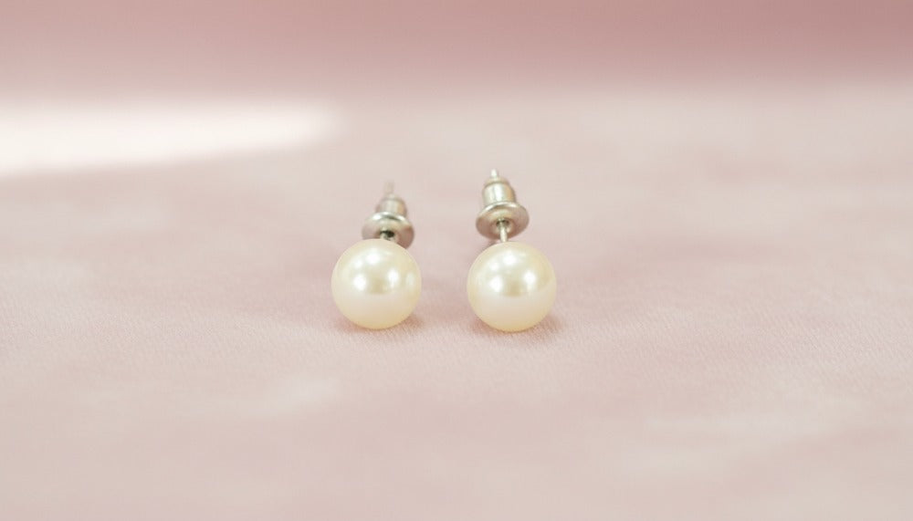 Classic Pearl Stud Earrings - Charming Charlie