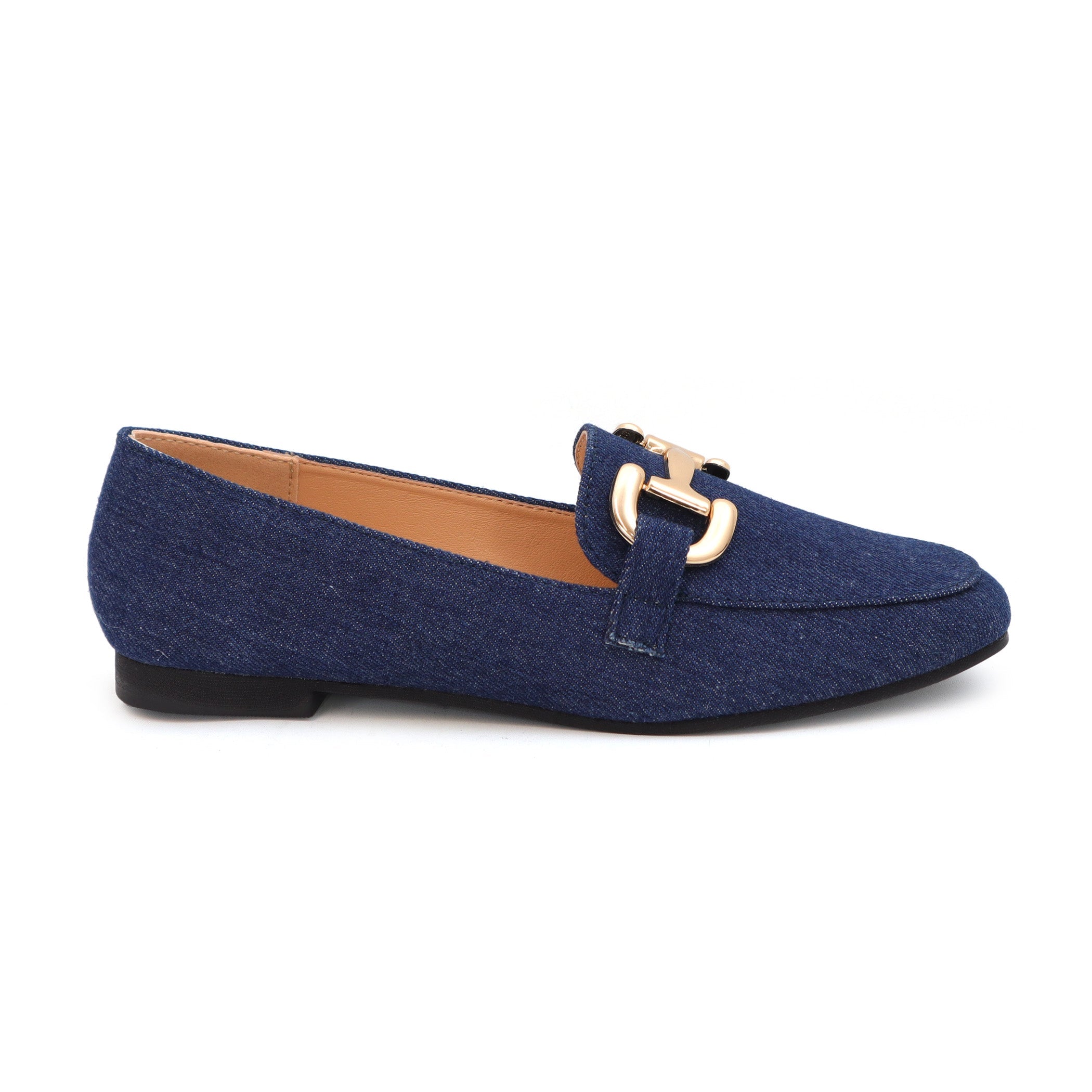 EDLINE-22 Women's Flat Loafer With Large Buckle - Yoki 