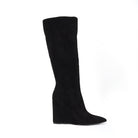 ERLINDA Women's Wedge Over The Knee Suede Boot - Yoki 