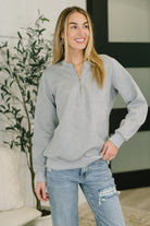 Early Day Quilted Half Zip Pullover - Charming Charlie