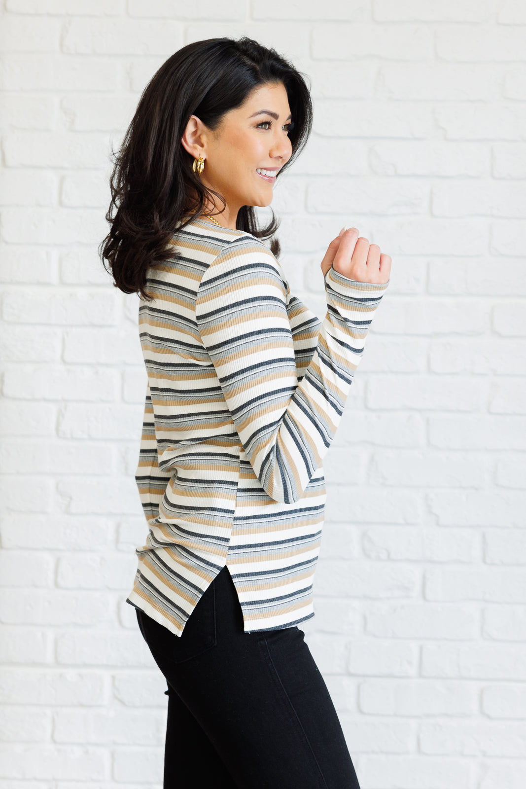 East Coast Breeze Striped Top - Charming Charlie