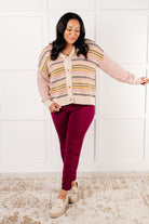 Effortless Elements Striped Cardigan - Charming Charlie