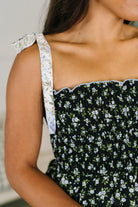 Elegant Edge Tiered Maxi Dress in Navy - Charming Charlie