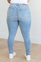 Eloise Mid Rise Control Top Distressed Skinny Jeans - Charming Charlie