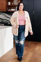 Endless Potential Sherpa Shacket - Charming Charlie