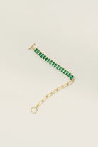 Esmeralda Toggle Bracelet in Green - Charming Charlie