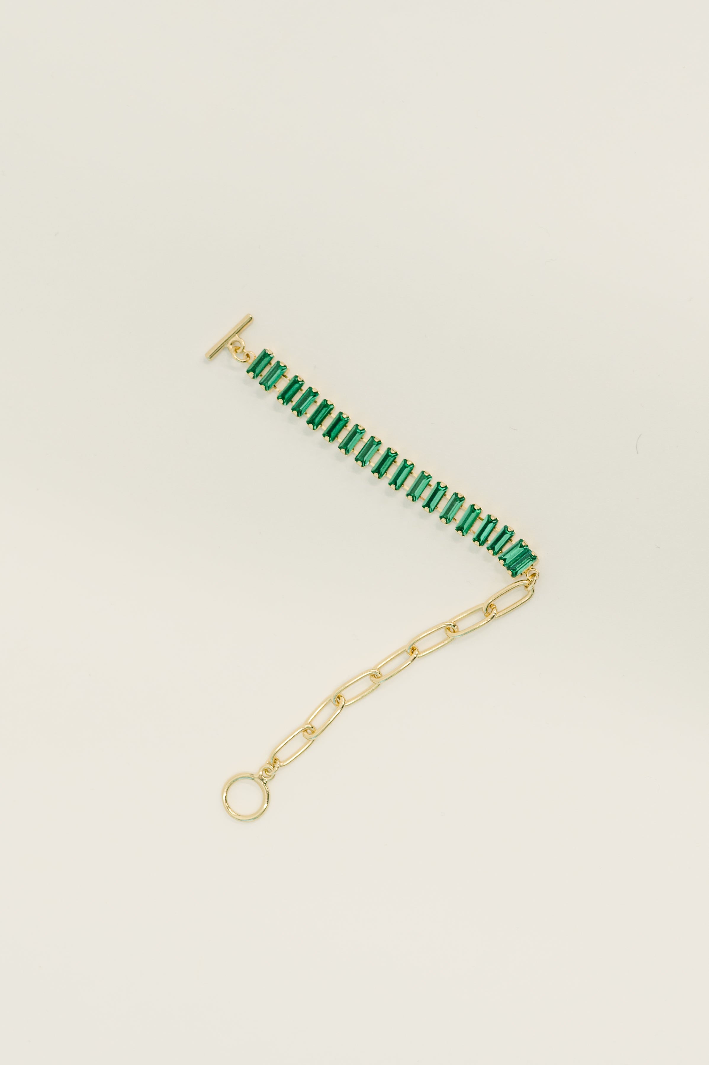 Esmeralda Toggle Bracelet in Green - Charming Charlie