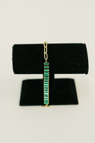 Esmeralda Toggle Bracelet in Green - Charming Charlie