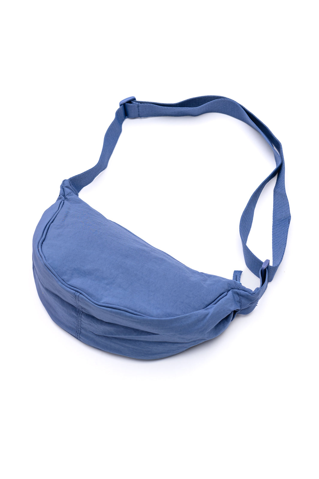 Essentially Everything Round Mini Crossbody Bag in Dusty Blue - Charming Charlie