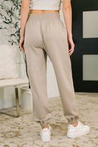 Every Second, Every Hour Jogger Bottoms in Ash Mocha - Charming Charlie