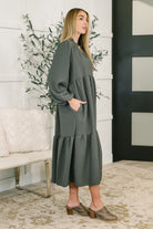 Every Single Touch V-Neck Tiered Dress - Charming Charlie