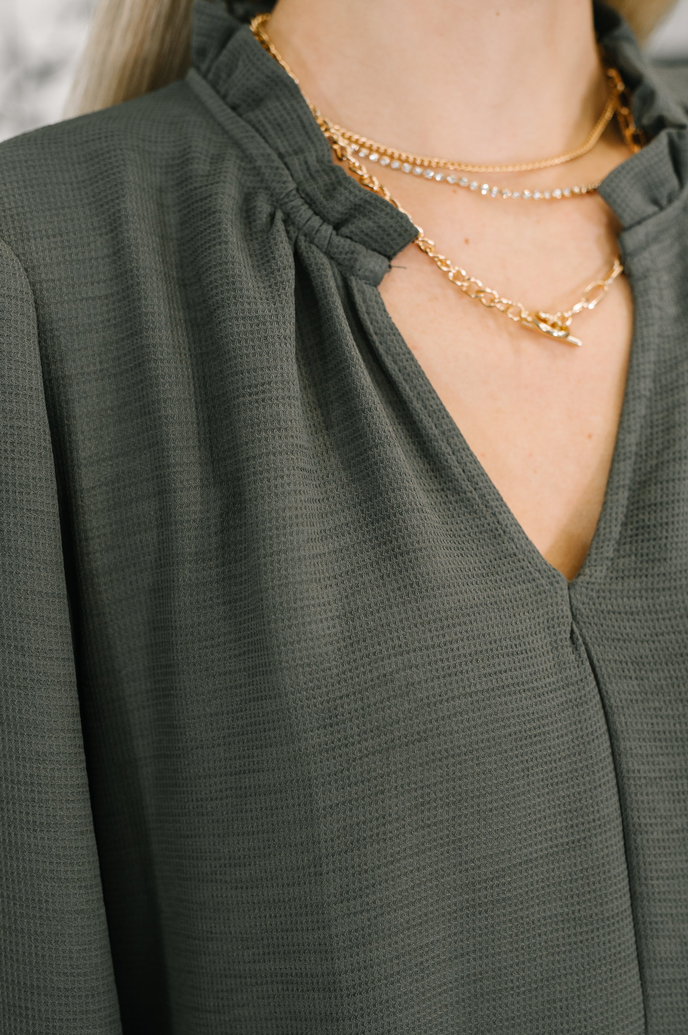 Every Single Touch V-Neck Tiered Dress - Charming Charlie