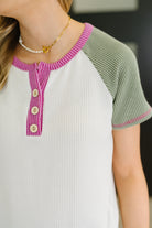Everyday Envy Cable Ribbed Knit in Light Olive - Charming Charlie