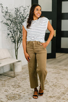 Everything In Between Striped Cap Sleeve Tee - Charming Charlie