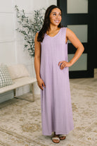 Everything She Wants Sleeveless Maxi Dress in Lavender - Charming Charlie