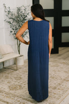 Everything She Wants Sleeveless Maxi Dress in Navy - Charming Charlie