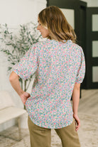 Everything in My Power Floral Puff Sleeve Blouse - Charming Charlie